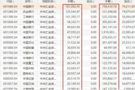 最新国家队持股数据曝光，中央汇金持仓数量、市值数据大全！图片