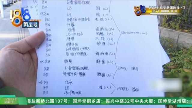 男子在美容院花30多万做身体护理项目，妻子:一天接受13人次服务，还有3人同时服务