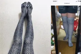 这样的丝袜，真的有女生穿出去吗？微胖妹子穿起来简直了！哈哈哈图片