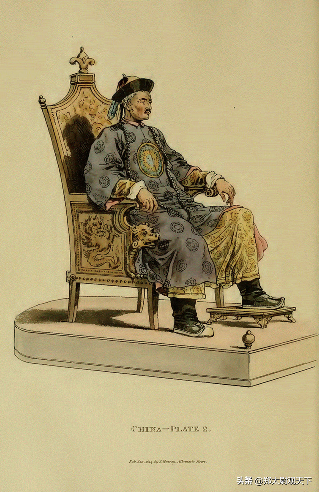 1793年外国人画的乾隆画像：这模样看着挺凶，毫无王霸之气！