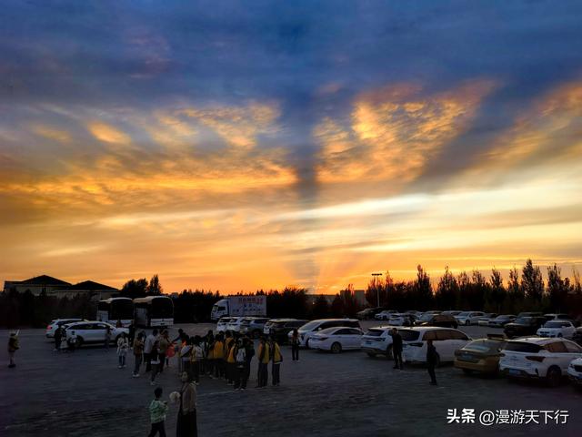 我在草原看日落晚霞，记录激动的那一刻