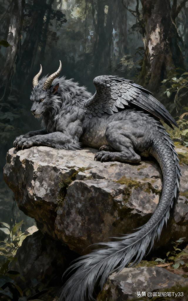 梦幻森林中的神秘龙，守护着自然的秘密！