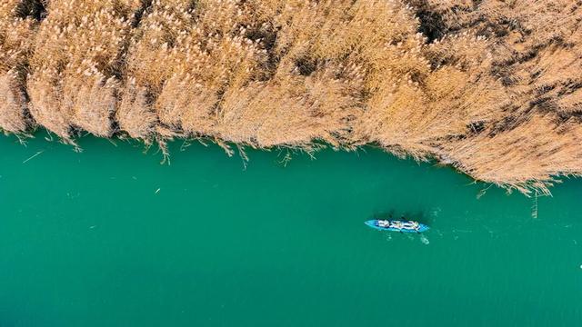 博斯腾湖上的孤独