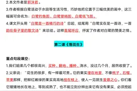 五年级上册语文，1-8单元课文重点知识梳理，打印给孩子复习！图片