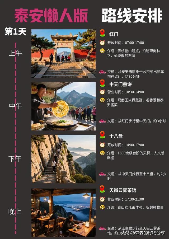 泰安3天2夜深度游
