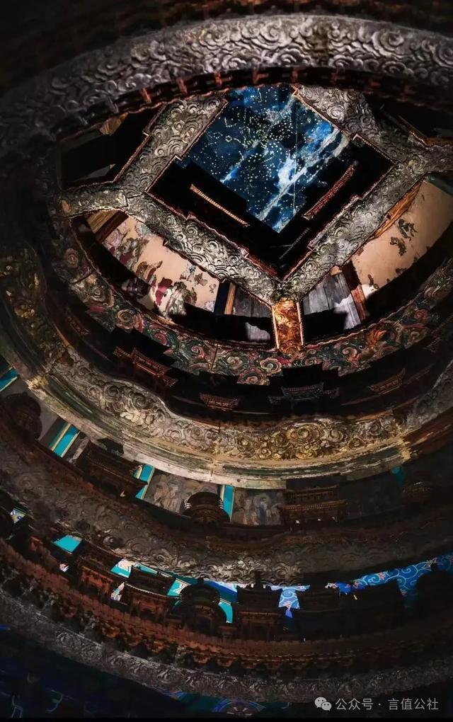北京古建博物馆，放大10倍看细节，隆福寺藻井藏着多少秘密与奇迹