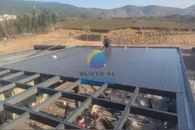 铝合金长城隔热铝瓦，用来做屋顶封顶，会被大风吹走吗？图片