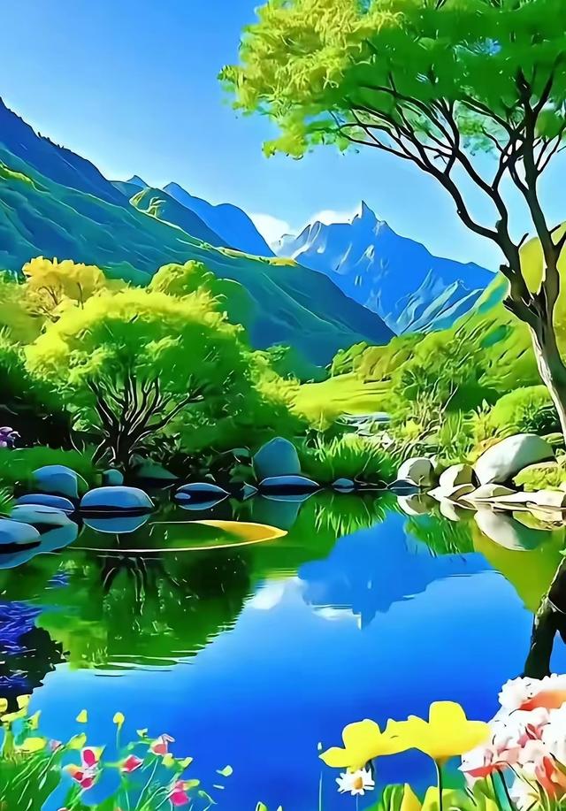 自然与山河为纸，以光影为笔