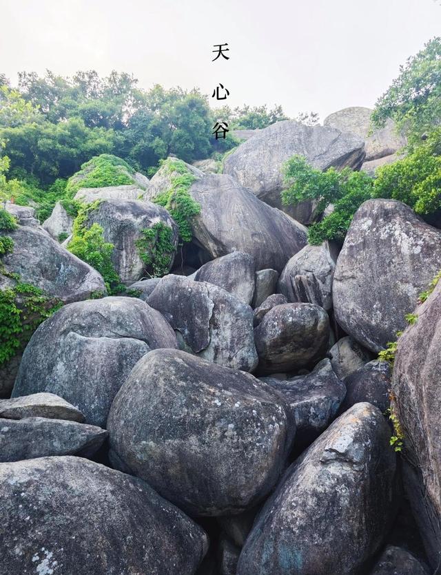 厦门东坪山天心谷，以其独特的心形巨石而闻名，岛内户外六谷之一