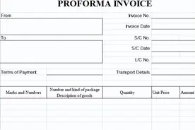 什么是形式发票？图片