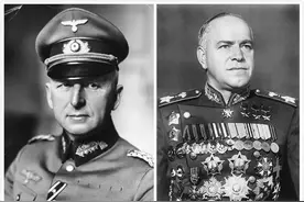 欧洲战略大师曼施坦因，苏联军神朱可夫，谁的军事才能更胜一筹？图片