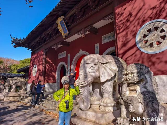 枫染栖霞醉金陵！明秀山红叶铺就秋日限定画卷