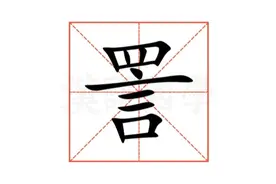 “詈”怎么读?什么意思?詈和骂的区别是？申申而詈意思又是什么？图片