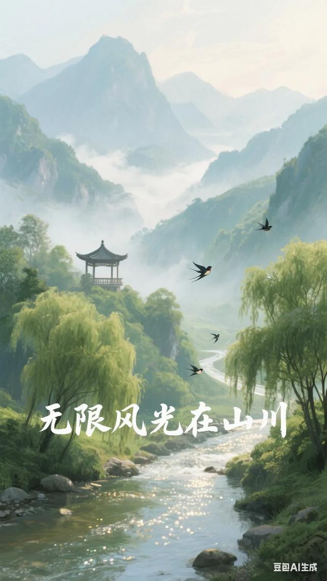踏入山川，满目风光美如画，心醉其间，悠然尽享这份自在！