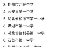 荆州市排名前十高中图片
