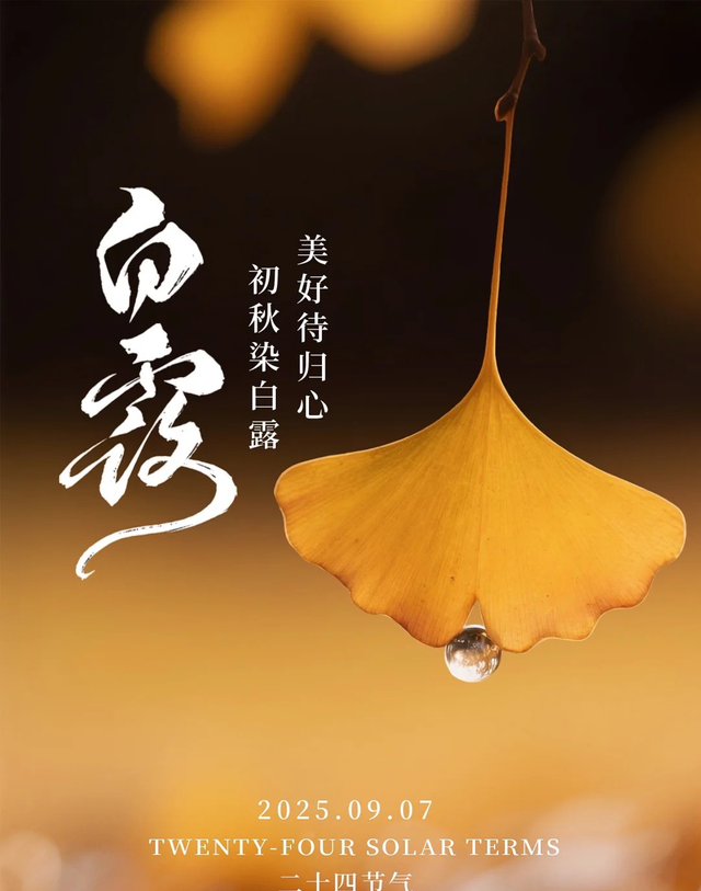 白露图片海报文案，白露朋友圈祝福问候语句子