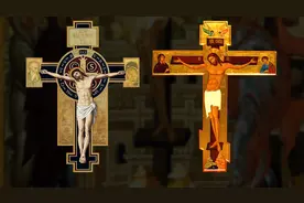 为什么天主教的十字架有三个钉子，而东正教有四个钉子？图片