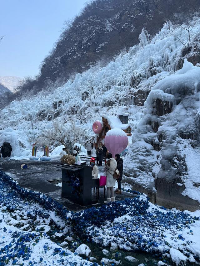 南太行云台山冰挂