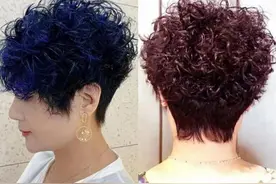 中老年留什么发型好看？试试这几款短卷发，既显发量又显年轻图片