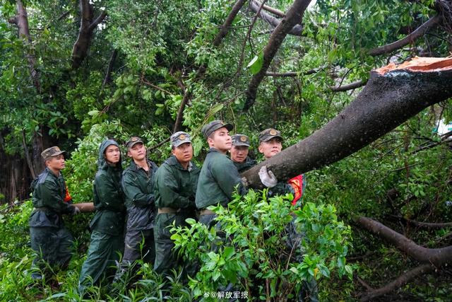 台风剑鱼来袭武警官兵奔赴抢险一线