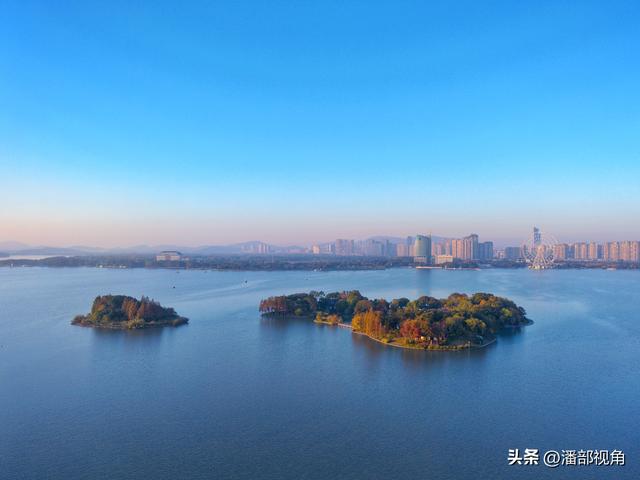 空中看蠡湖四时风光，尽显无锡大美山水之城