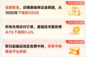拼多多“百亿减免”新政满月，助力千万商家降本增效图片
