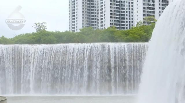 瀑布公园恢复供水，“飞流直下” 景观重现