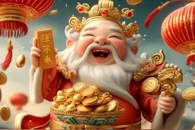 终于等到你了，财神爷送你一支上上等签，从此有享不尽的荣华富贵图片
