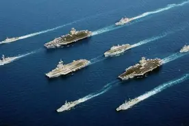 美军备战台海冲突，将派5航母堵门，解放军未雨绸缪，军舰已就位图片