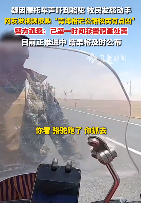摩旅青海被牧民打头后续！7峰骆驼丢失，当地人发声 骑手有错在先