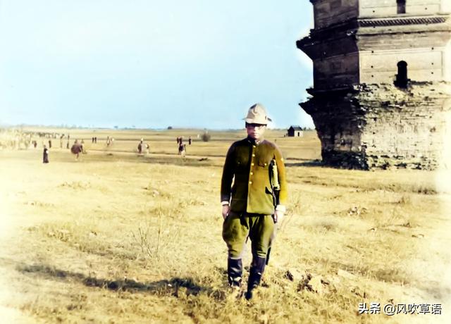 1939年，河南新乡原阳县原武镇：古老的玲珑塔，装神弄鬼的鬼子兵