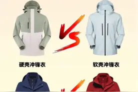 户外小白必看！软壳硬壳三合一冲锋衣区别图片