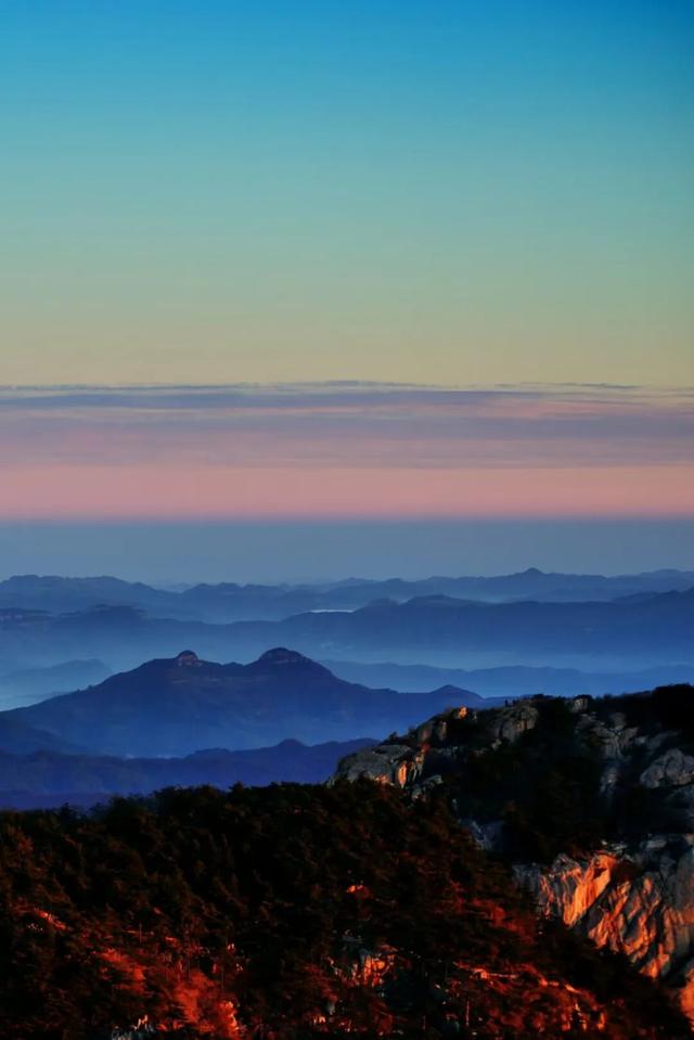 冬阳煦照 泰山磅礴