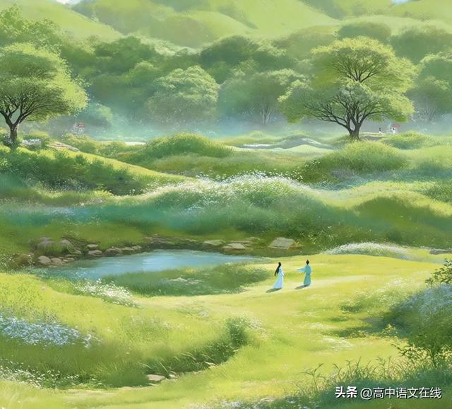 最美古诗词|10首春草古诗词，嫩绿柔香远更浓，春来无处不茸茸