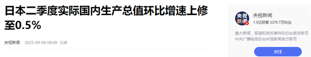 中美日上半年GDP差距断崖，美国15万亿，日本2.11万亿，中国呢