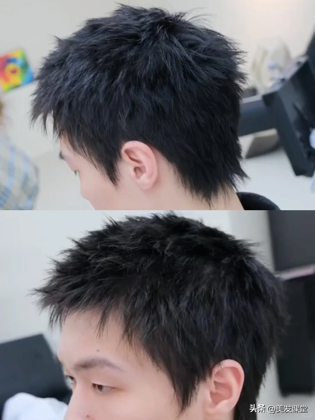男生选对发型太重要了，剪个短发清爽又精神，出门不费时间打理