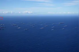 环太军演大合影，美国人最害怕一幕还是出现了：又见中国“海上街溜子”815A电子侦察船图片