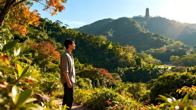 桂棹欸乃摇碎一江秋色，木棉灼灼织就绿城诗章！南宁暖霭中的花影