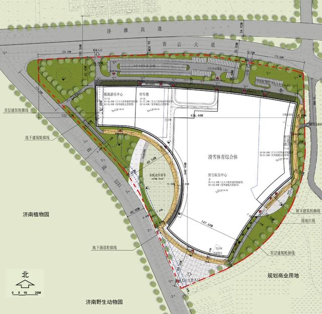 高114米！济南将建23万㎡巨型室内滑雪场，方案公布！