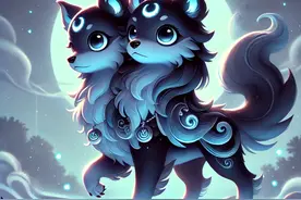 【山海经神话㊿】𤞤(hóng)：守卫河流的双首神兽图片