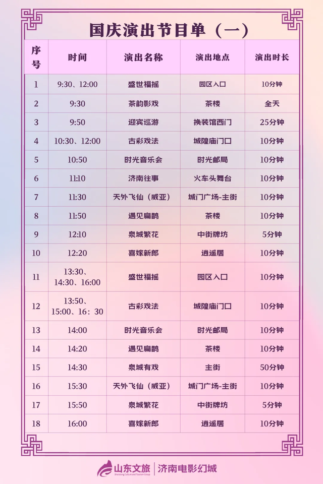 国庆最in玩法找到了！济南这个地方国潮好戏连台！8天狂欢不打烊！