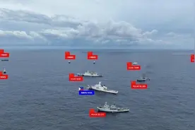 菲律宾海警船起锚机动，中国海警果断行动，阻断其侵占仙宾礁企图图片