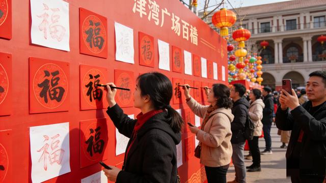春节天津实测津湾广场：人少景美还接地气，这才是过年该去的地方
