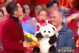 春晚开场！熊猫“花花”给大家拜年啦~图片