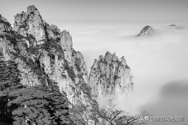 水墨黄山风光
