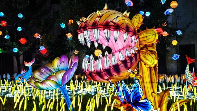 桂林:首届非遗千灯游园,光影艺术璀璨盛宴!