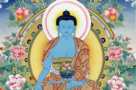 恭喜你看到了药师佛，你将病痛消除，益寿延年，多财多福图片
