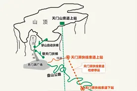 张家界天门山景区：3月5日-3月13日，天门洞快线索道停运检修图片