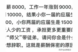 谁知道公司为什么要实行薪酬保密制度呢？有个词叫“薪资倒挂”！图片