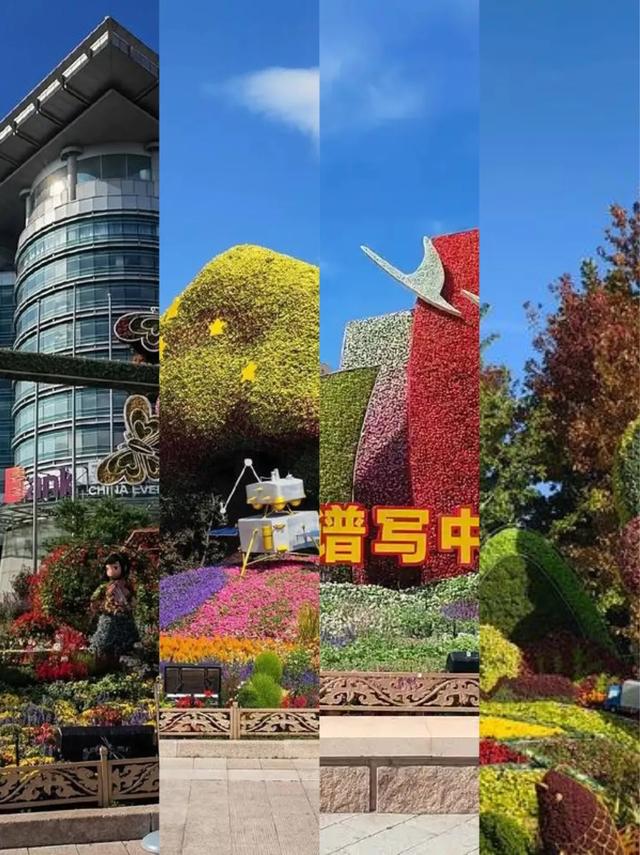 长安街巨型纪念花坛太美了‼️拍照打卡攻略请收好